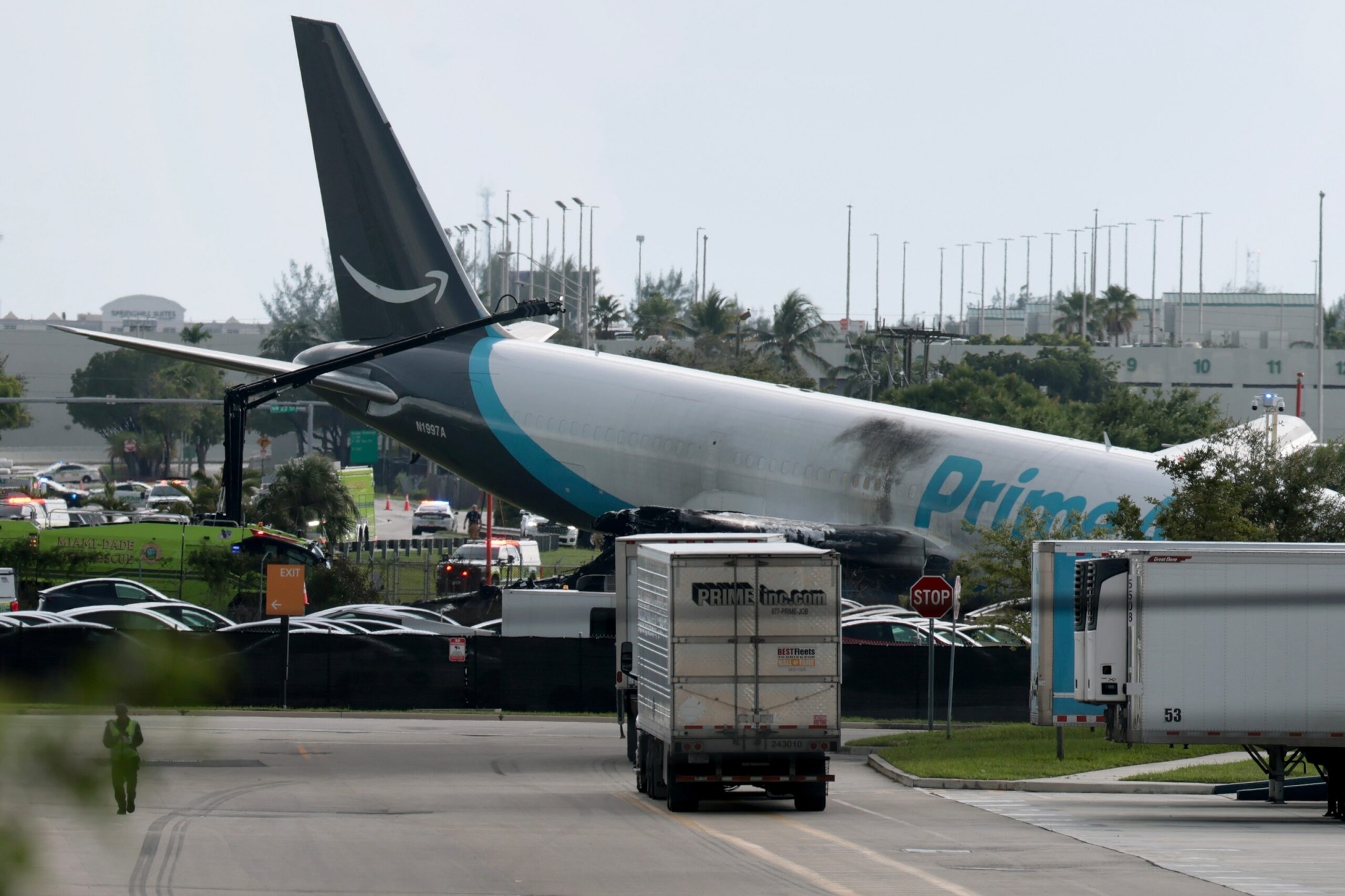 Five dead, five injured after Amazon cargo plane crash in Miami