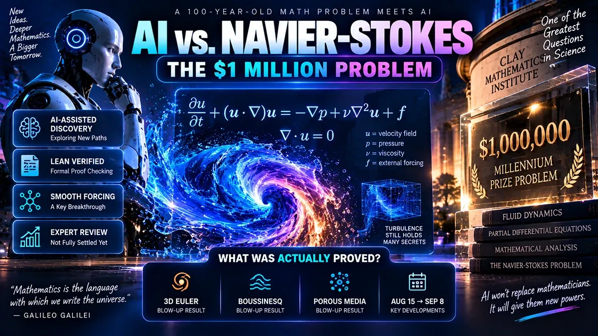 AI-accelerated breakthroughs on Navier-Stokes mark pivotal moment